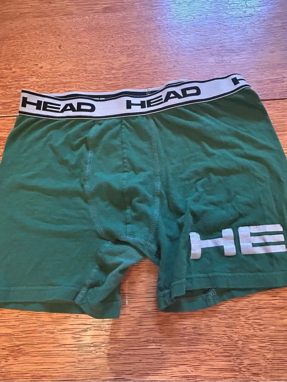 Head Men's Green Boxer Briefs with Logo Waistband